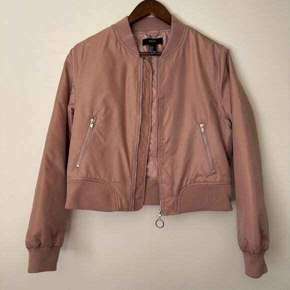 Forever 21 Mauvy Pink Bomber Jacket - Picture 3 of 13